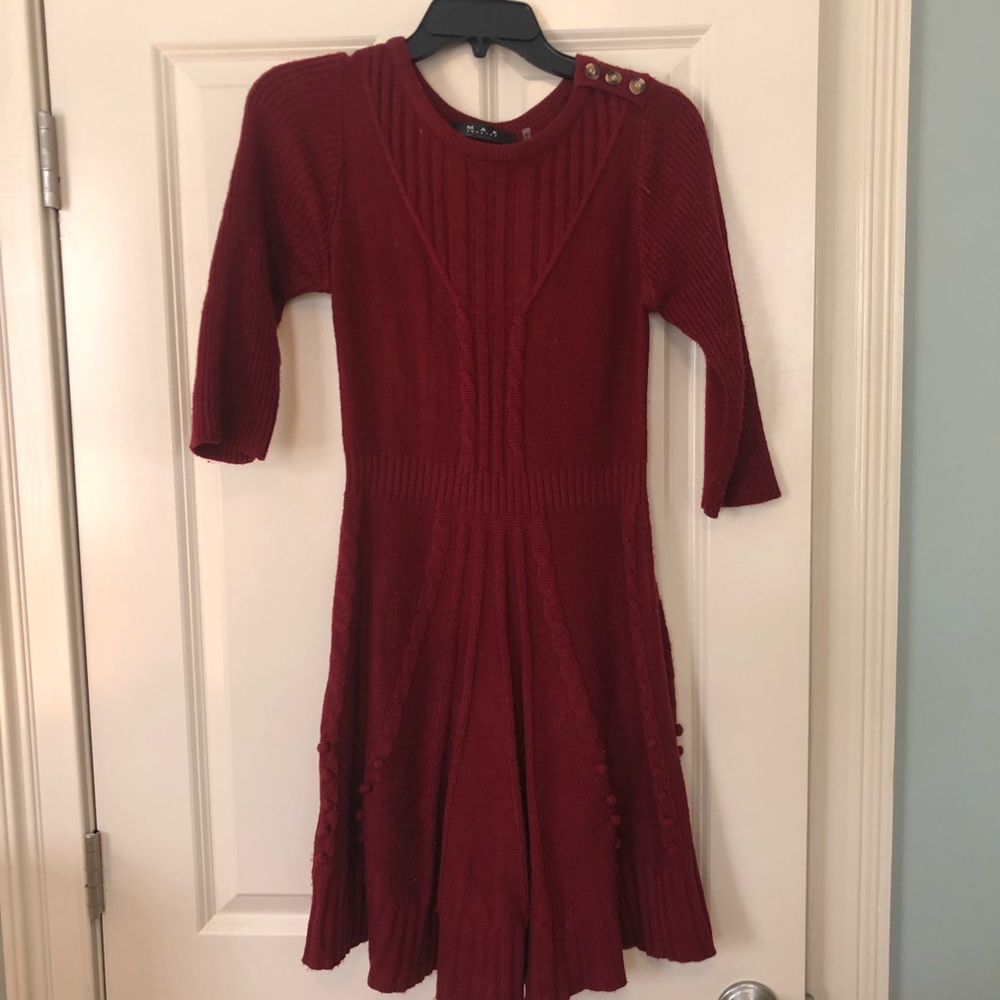 A-line sweater dress